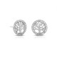 Tree Zircon Silver Earrings