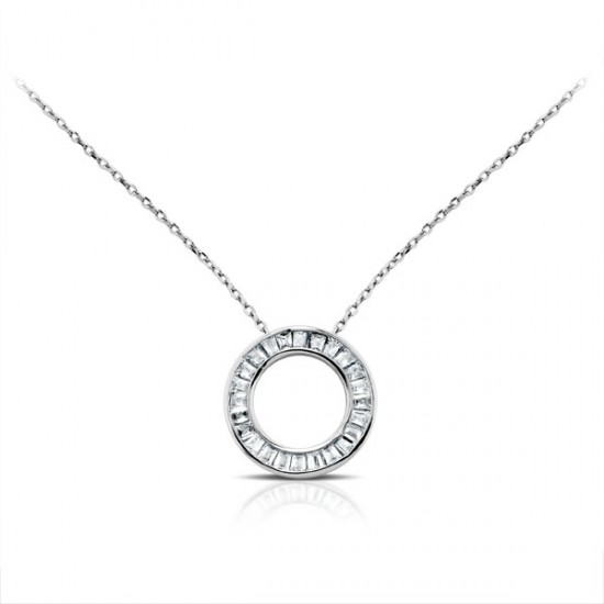 Kalung Perak Zirkon Donna-Wheel 