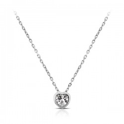 Love Zircon Silver Necklace Love Zircon Silver Necklace