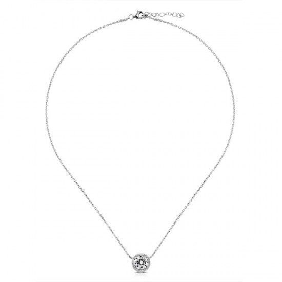 Putri Zircon Silver Necklace