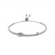 Sun Zircon Silver Bracelet