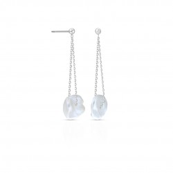 Hangpearl Silver Earrings