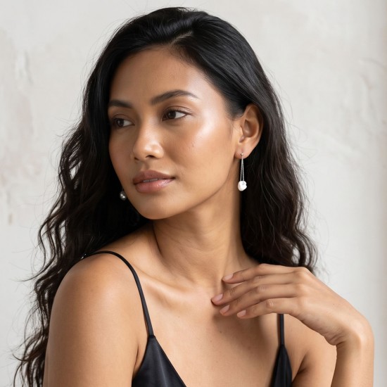 Hangpearl Silver Earrings Hangpearl Silver Earrings