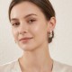 Anting Perak Mutiara Twisted