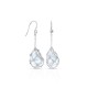 Caged Pearl Silver Earrings