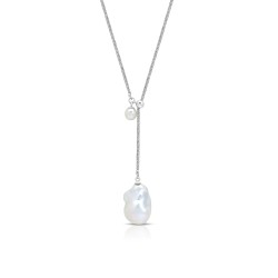Emely Pearl Silver Necklace Emely Pearl Silver Necklace
