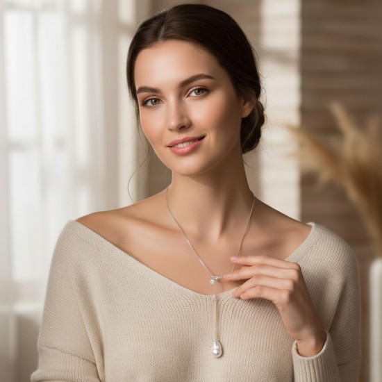 Kalung Perak Mutiara Emely