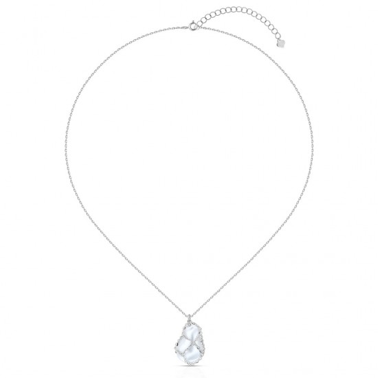 Caged Pearl Silver Necklace