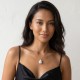 Caged Pearl Silver Necklace