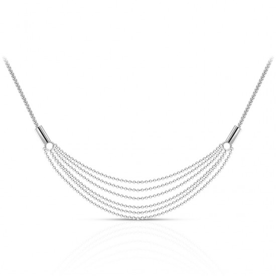 Waterfall Silver Necklace