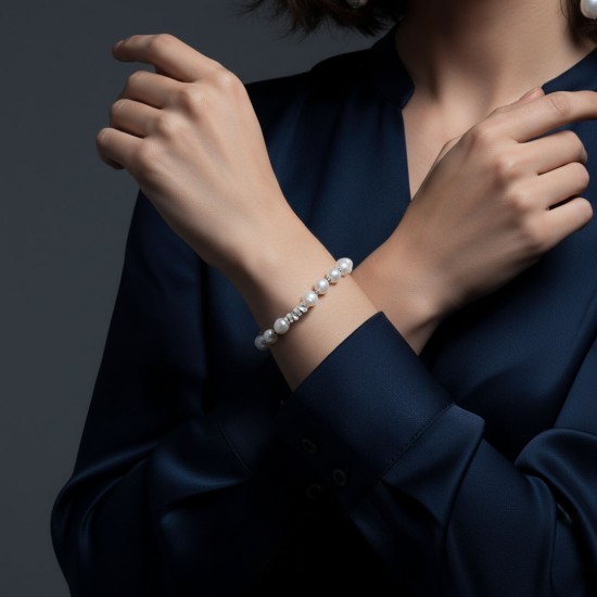 Gelang Perak Mutiara Eighteen