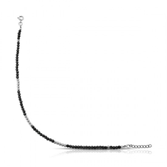 Hematite Silver Anklet