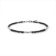 Hematite Silver Anklet