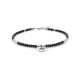 Tree Of Life Hematite Silver Anklet