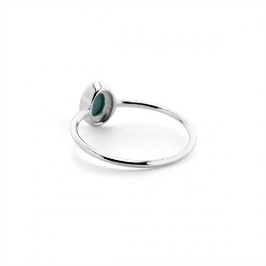 Turquoise Mini Silver Ring 