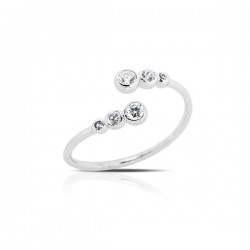 Trio Zircon Mini Silver Ring Trio Zircon Mini Silver Ring