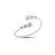 Trio Zircon Mini Silver Ring