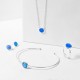 Opal Silver Earrings