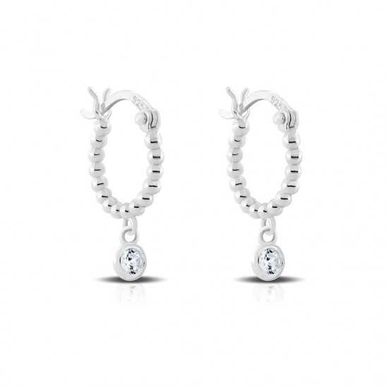 Lina Zircon Silver Earrings