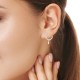 Lina Zircon Silver Earrings