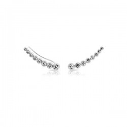 Zircon Line Silver Ear Cuffs Zircon Line Silver Ear Cuffs