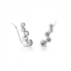 Dinky Zircon Silver Ear Cuffs Dinky Zircon Silver Ear Cuffs