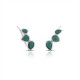 Tiga Turquoise Silver Ear Cuffs