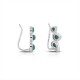 Tiga Turquoise Silver Ear Cuffs