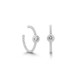 Delfi Zirkon Silver Ear Cuffs