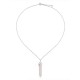 Barra Quartz Silver Necklace