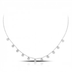 Kalung Perak Disc Hammered Kalung Perak Disc Hammered