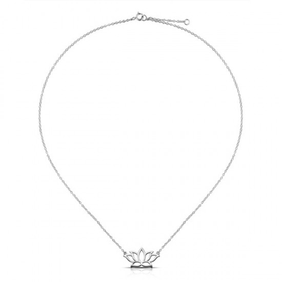 Lotus Silver Necklace