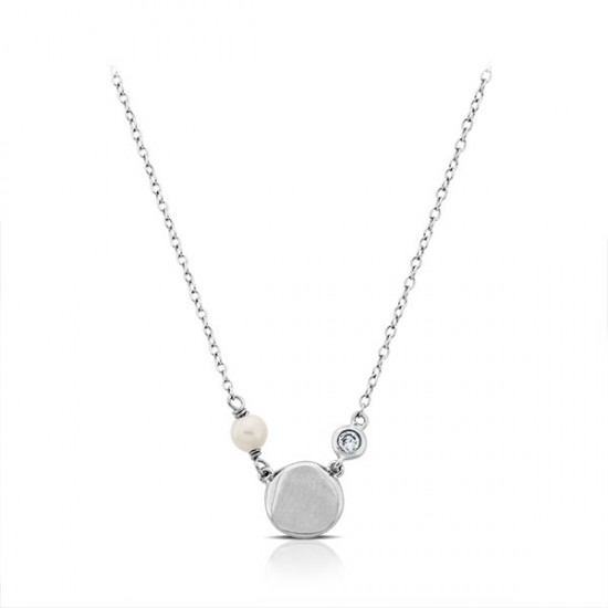 Jane Zircon Silver Necklace