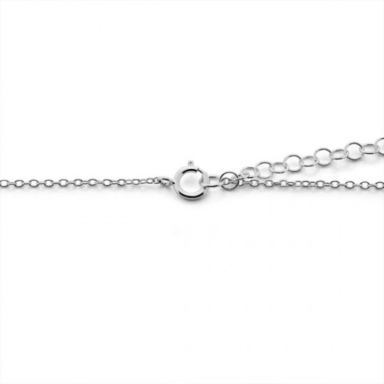 Jane Zircon Silver Necklace