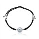 Grey Pearl Silver String Bracelet