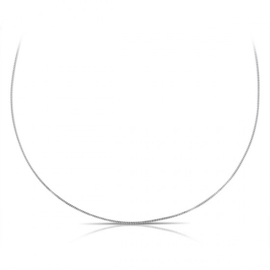 Slim Flat Chain Silver Necklace