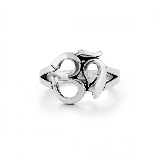 Om Silver Ring 