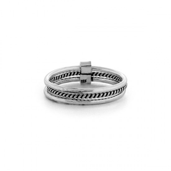 Tres Silver Ring 