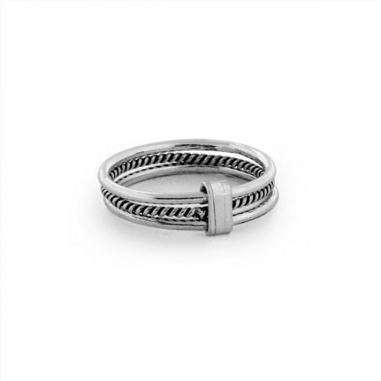 Tres Silver Ring 