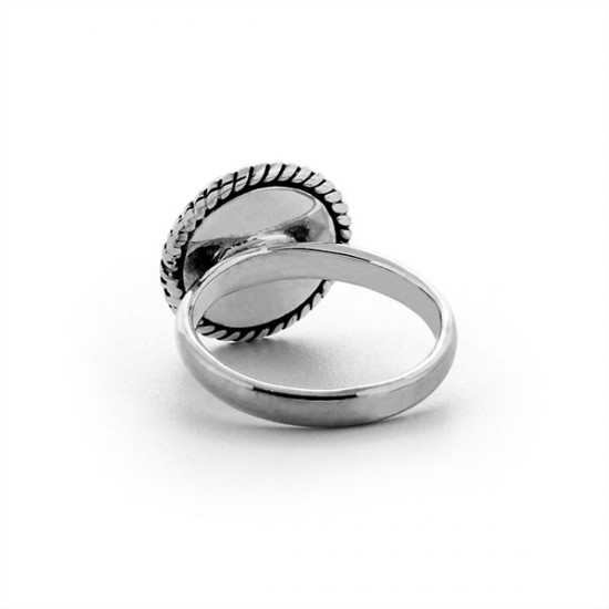 Half Sphere Silver Ring