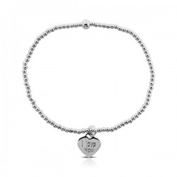 Love Beaded Silver Bracelet Love Beaded Silver Bracelet