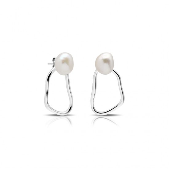 Dida Pearl Silver Earrings