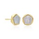 Anting Emas Mother Of Pearl Hexagon