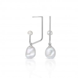 Squiro Pearl Silver Earrings Squiro Pearl Silver Earrings