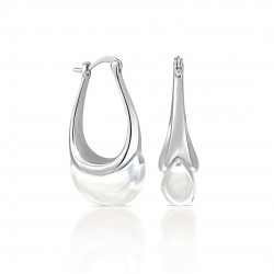 Enifa Crystal Silver Earrings