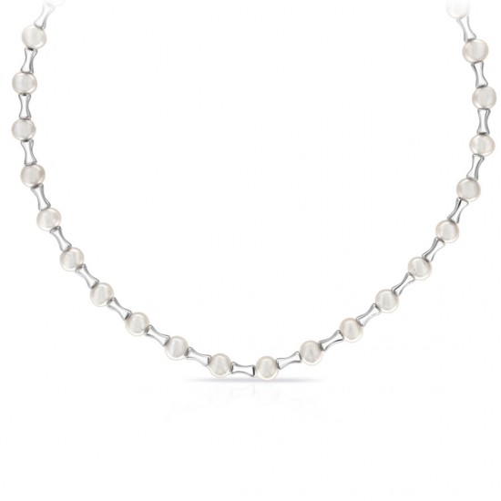 Julian Pearl Silver Necklace