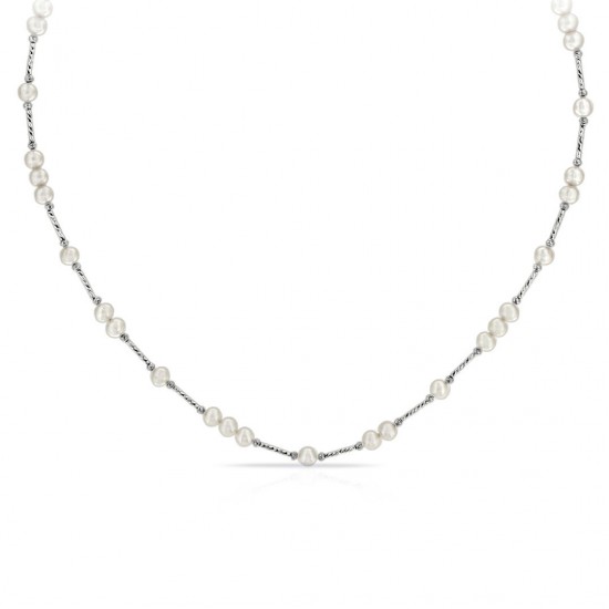 Guraisu Pearl Silver Necklace