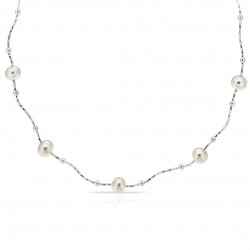 Azira Pearl Silver Necklace Azira Pearl Silver Necklace