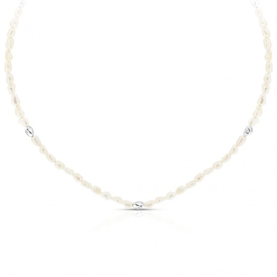 Noereen Pearl Silver Necklace Noereen Pearl Silver Necklace
