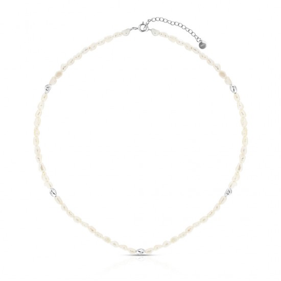 Noereen Pearl Silver Necklace Noereen Pearl Silver Necklace